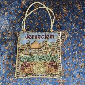 Elegant Jerusalem Tapestry Tote Bag - Multicolor